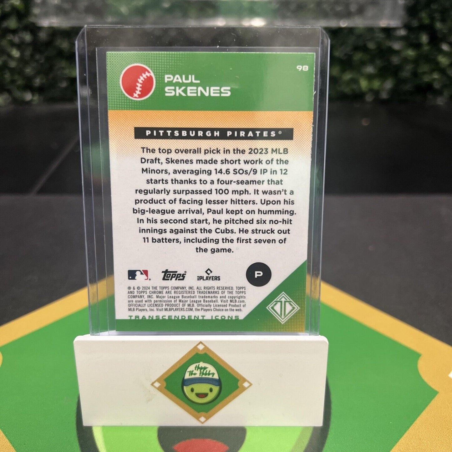 Paul Skenes 2024 Topps Transcendent #98 RC ROOKIE PIRATES Image Variation