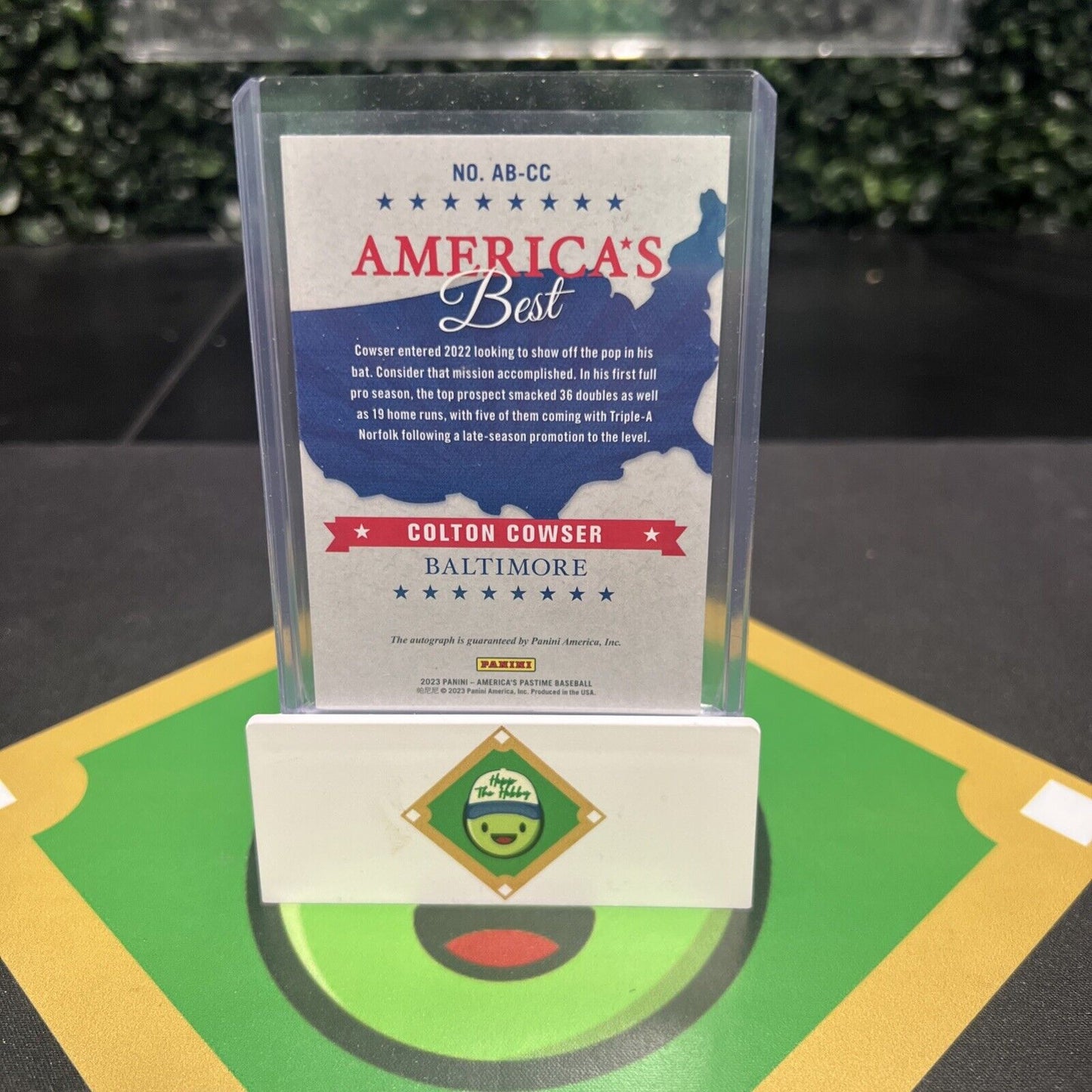 Colton Cowser 2023 Americas Pastime Americas Best Autograph Auto #/75
