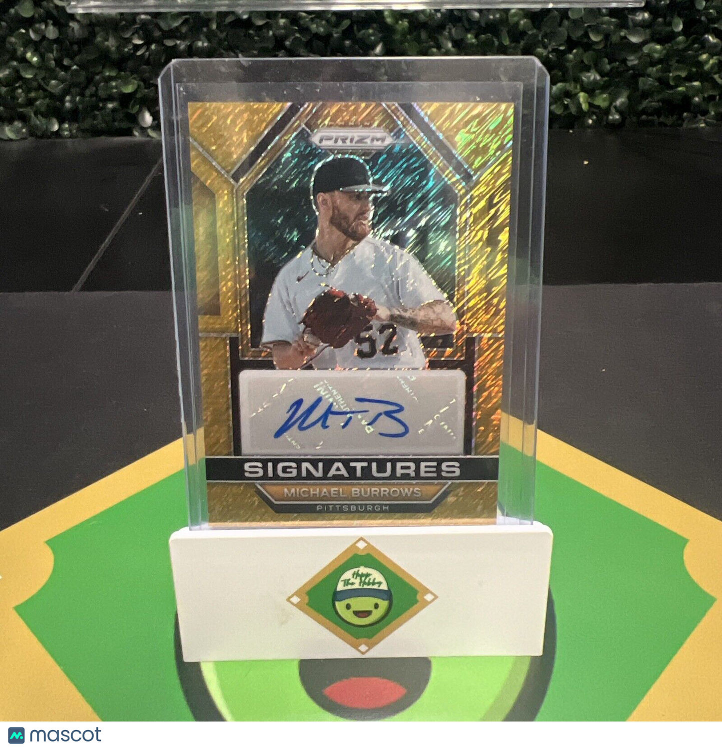 Michael Burrows 2023 Panini Prizm Signatures Gold Prizm /10 #SIG-MB.1 Auto