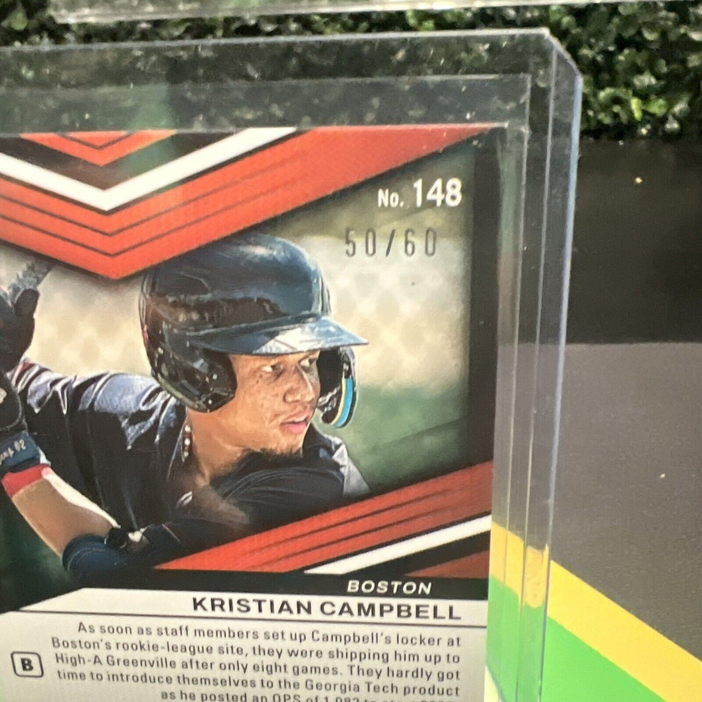 Kristian Campbell 2023 Panini Elite Extra Edition Prime Numbers /60 Red Sox