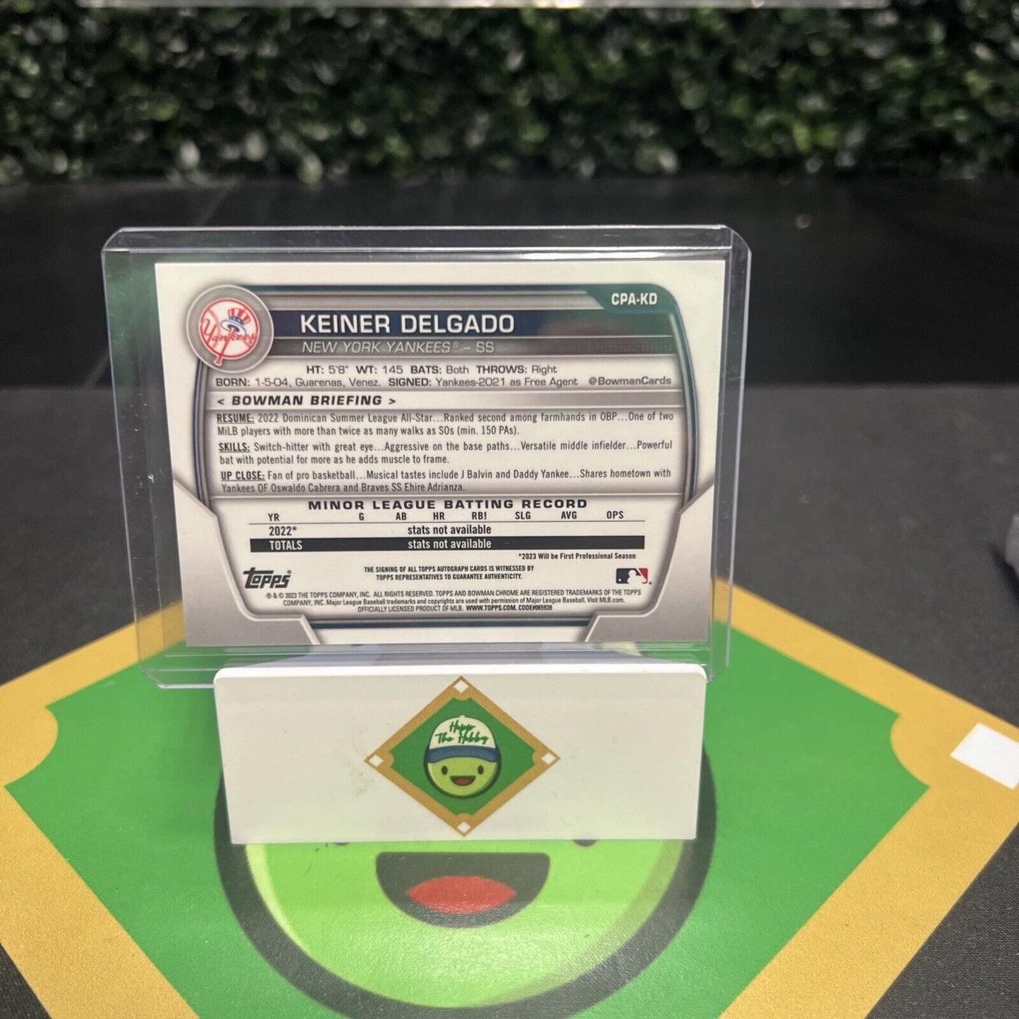 Keiner Delgado 2023 Bowman Chrome - Prospect Autographs #CPA-KD (AU, RC)