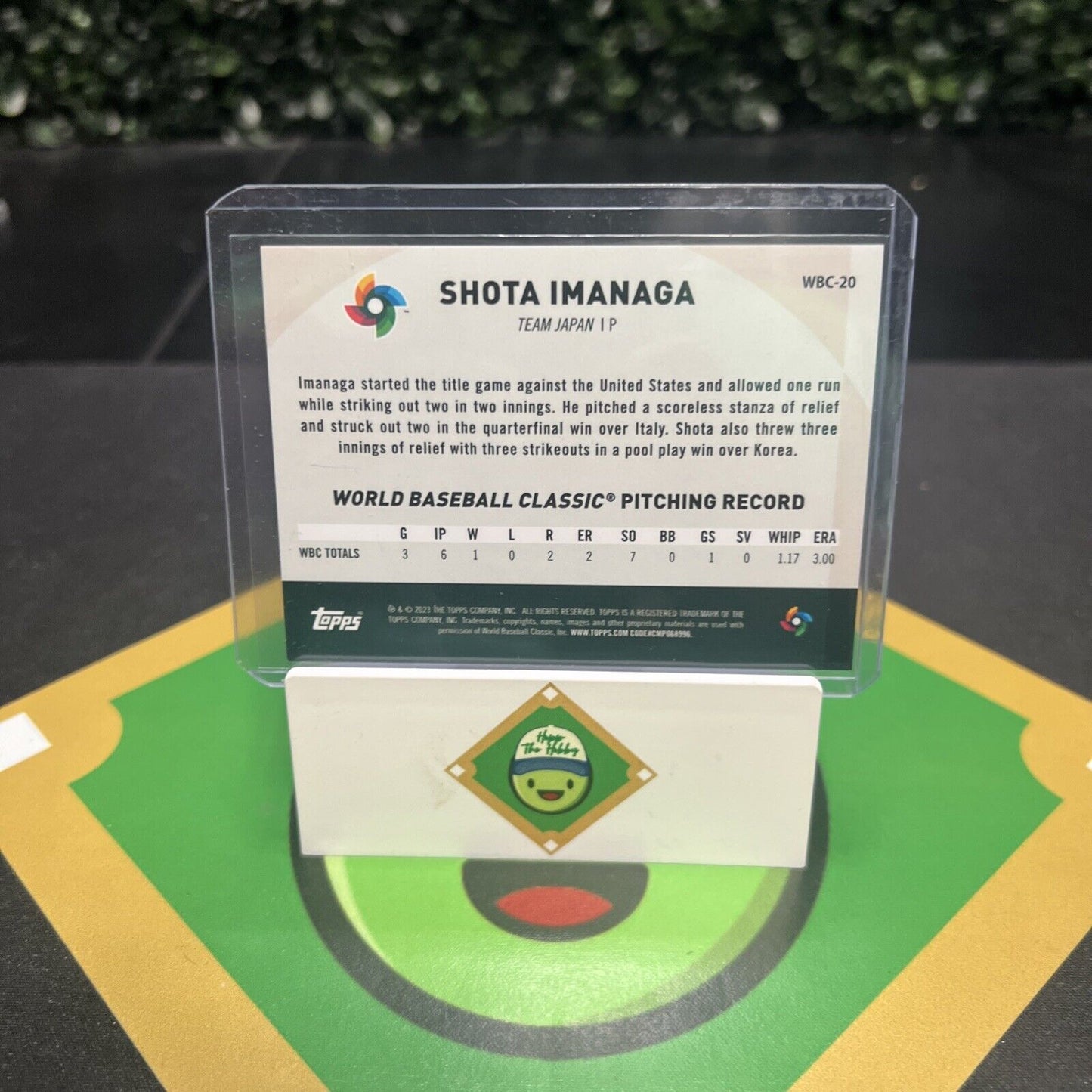 Shota Imanaga 2023 Topps Japan Edition - WBC Japanese National Team #WBC-20