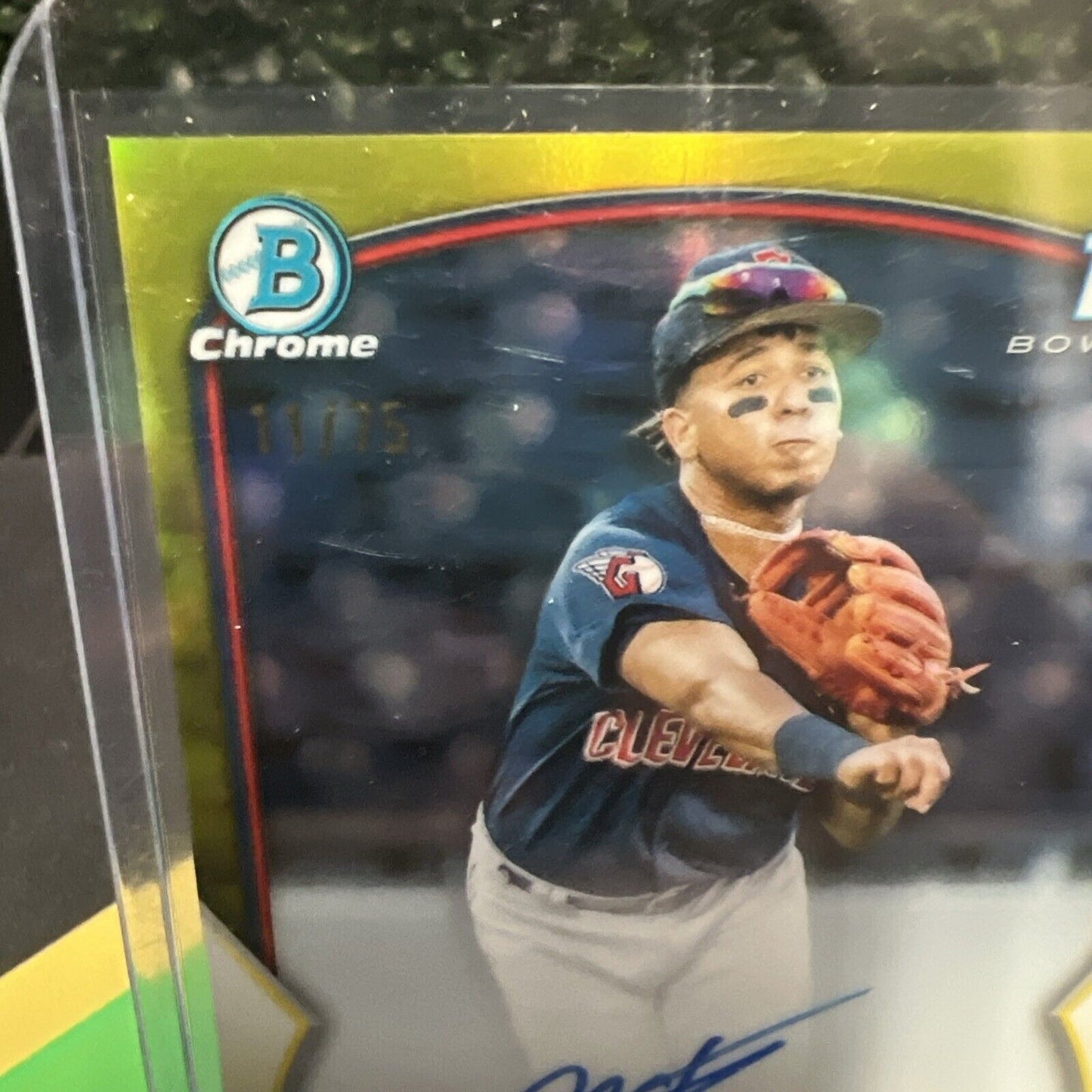 Maick Collado 2023 Bowman Chrome Prospect Auto Yellow #CPAMCO /75