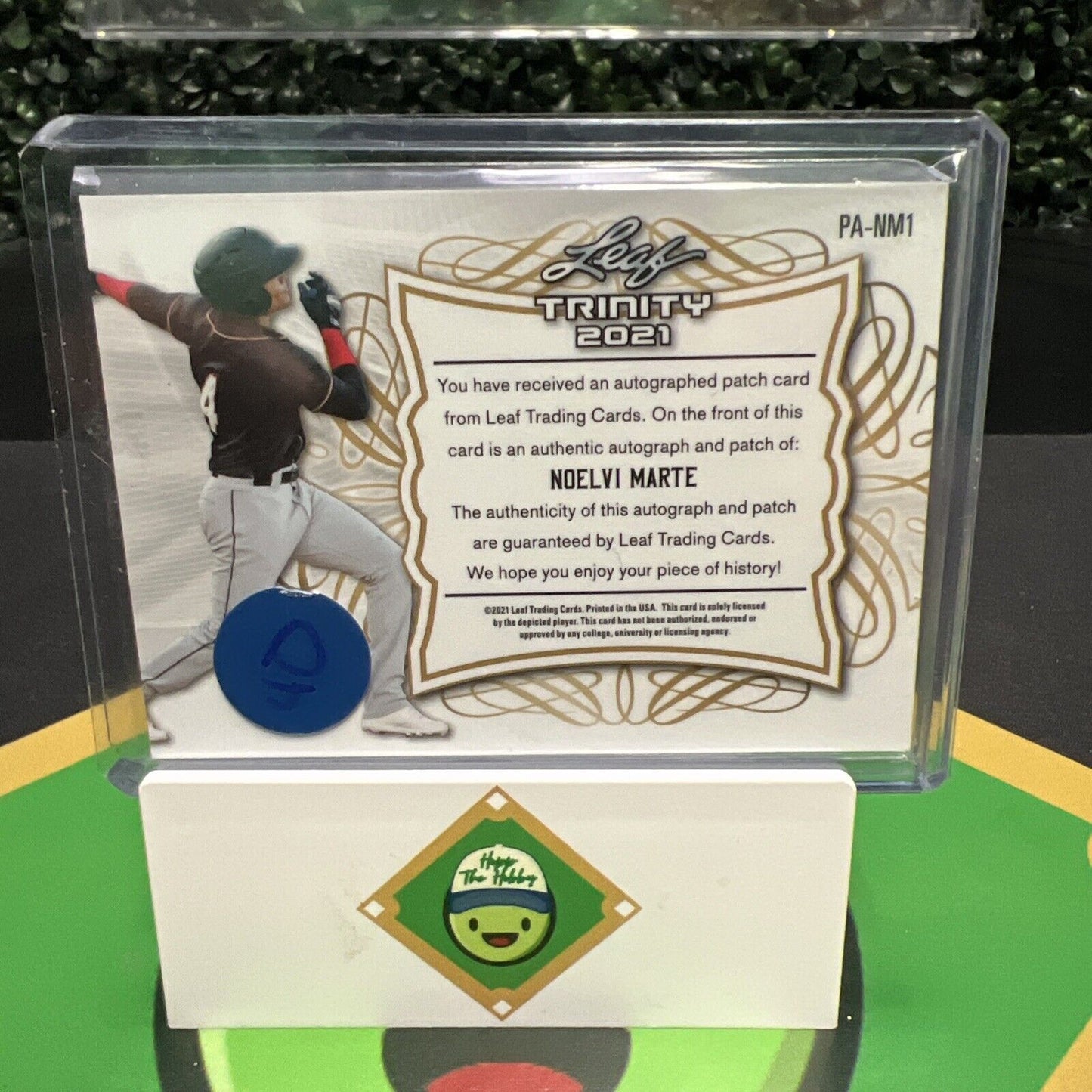 NOELVI MARTE 2021 Leaf Trinity #PANM1 AUTOGRAPH PATCH RC Cincinatti Reds