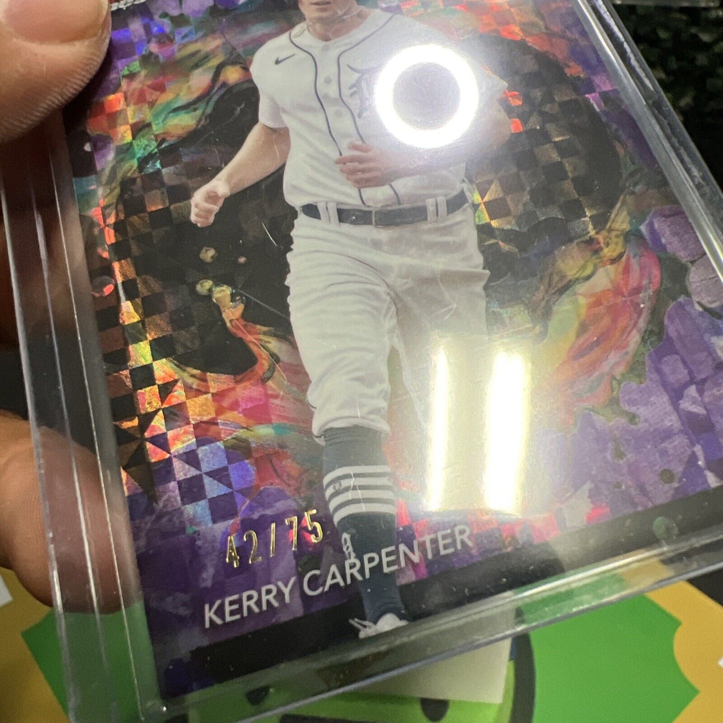 Kerry Carpenter 2024 Topps Finest Purple Checkerboard/75 #259 Detroit Tigers