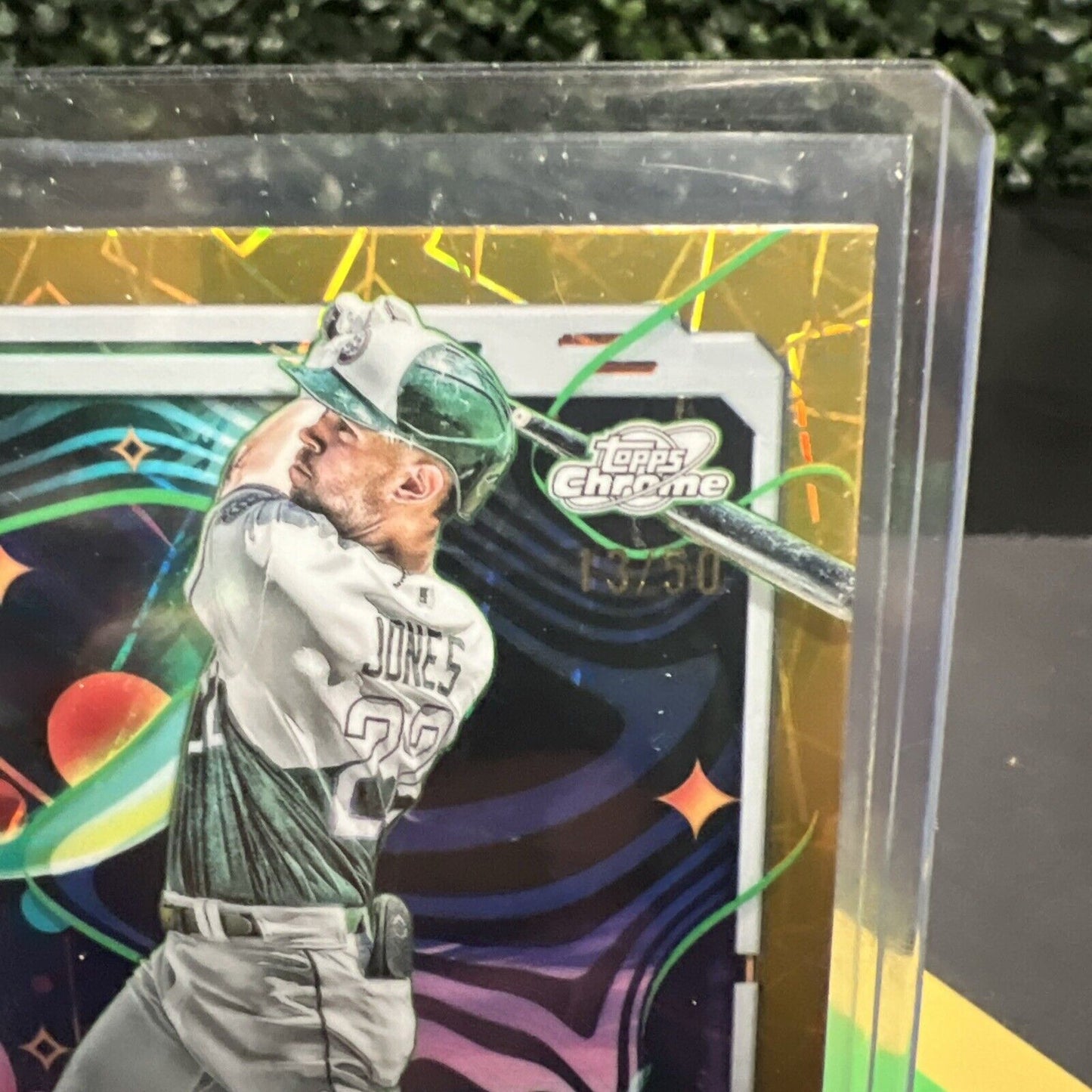 Nolan Jones - 2024 Topps Chrome Cosmic Gold Interstellar /50 - Colorado Rockies
