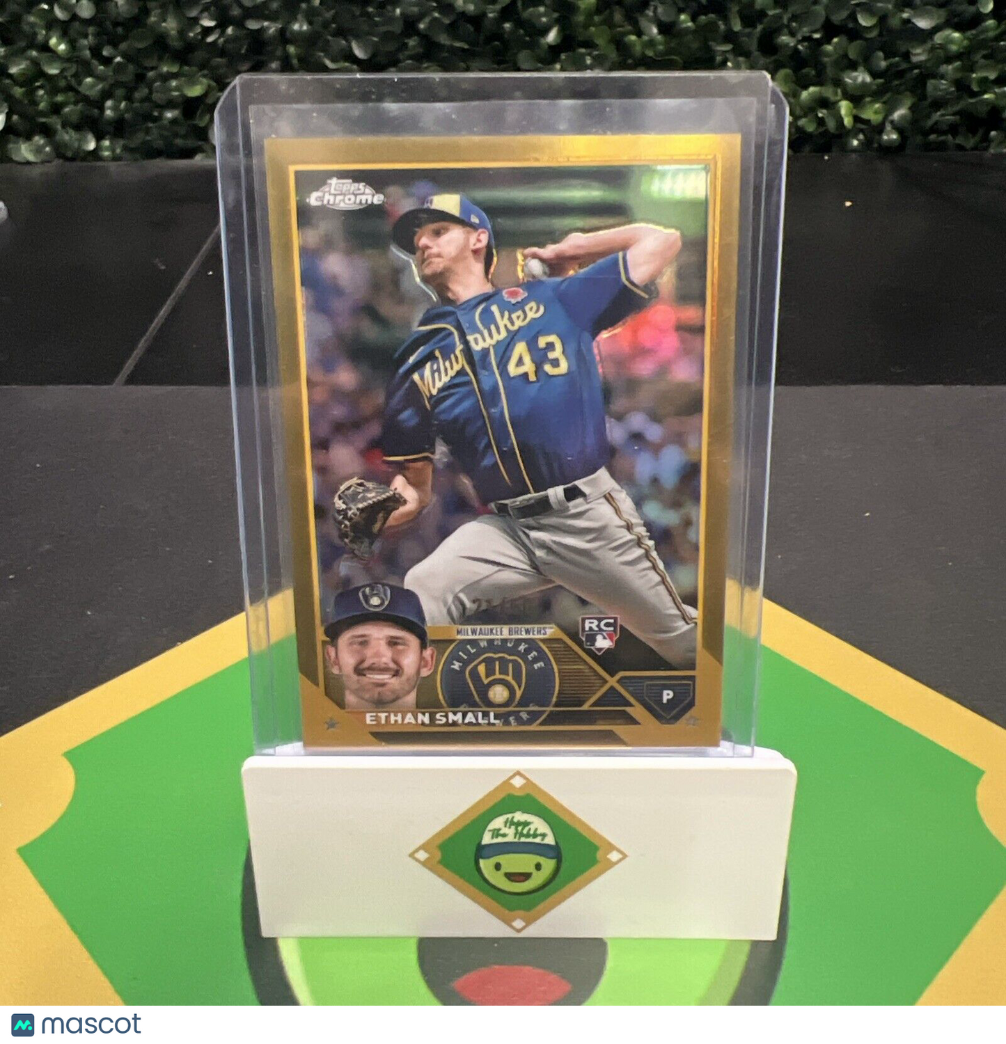 Ethan Small 2023 Topps Chrome Gold Wave Refractor /50 #46 Rookie RC