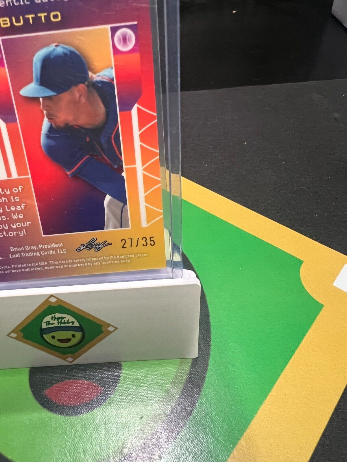 Jose Butto 2022 Leaf Vivid Painting Corners Red /35 #PC-JB2 Auto