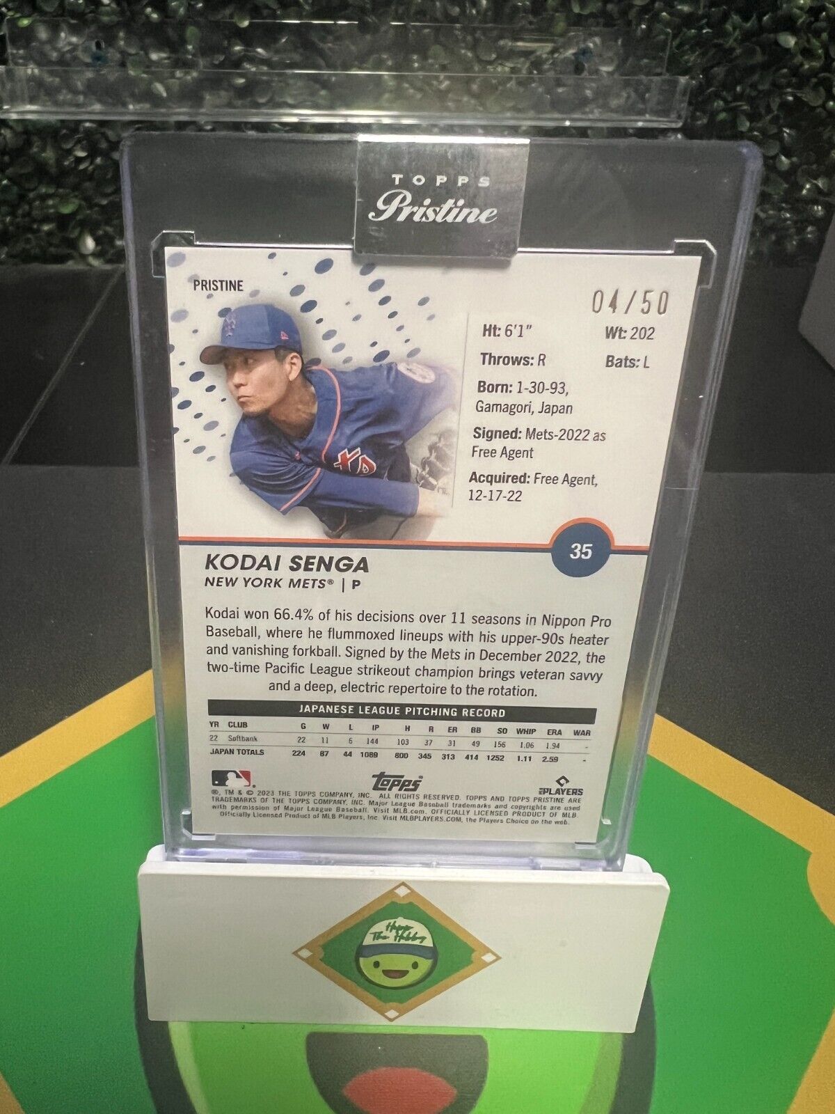 Kodai Senga 2023 Topps Pristine - Gold Refractor #35 /50 (RC)