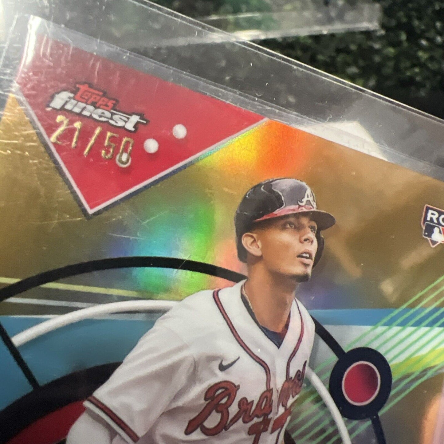 Vaughn Grissom 2023 Topps Finest Gold Refractor 21/50 RC Rookie #88