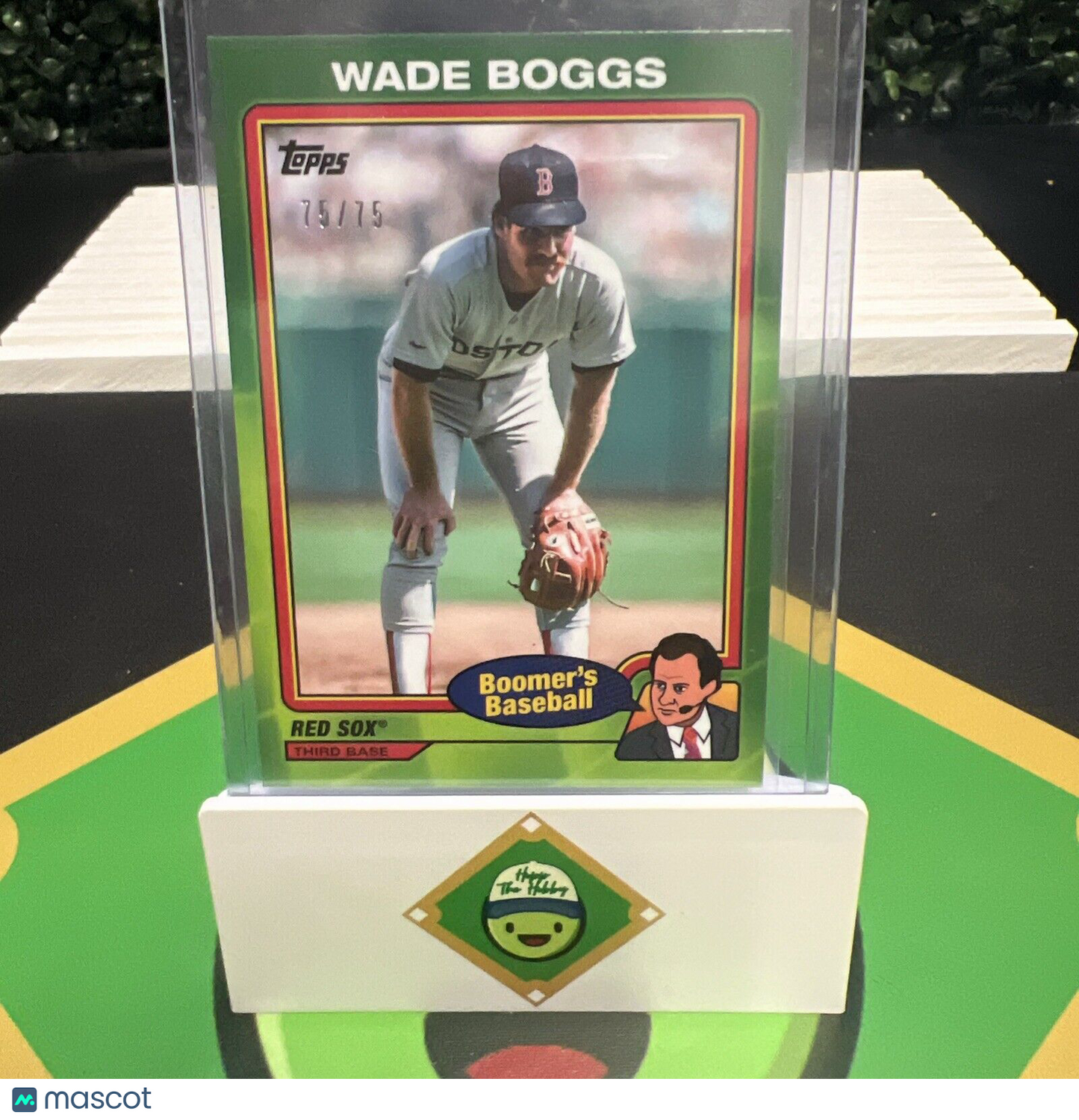 Wade Boggs 2024 Topps x Chris Berman Boomers Baseball #21 Green 75/75