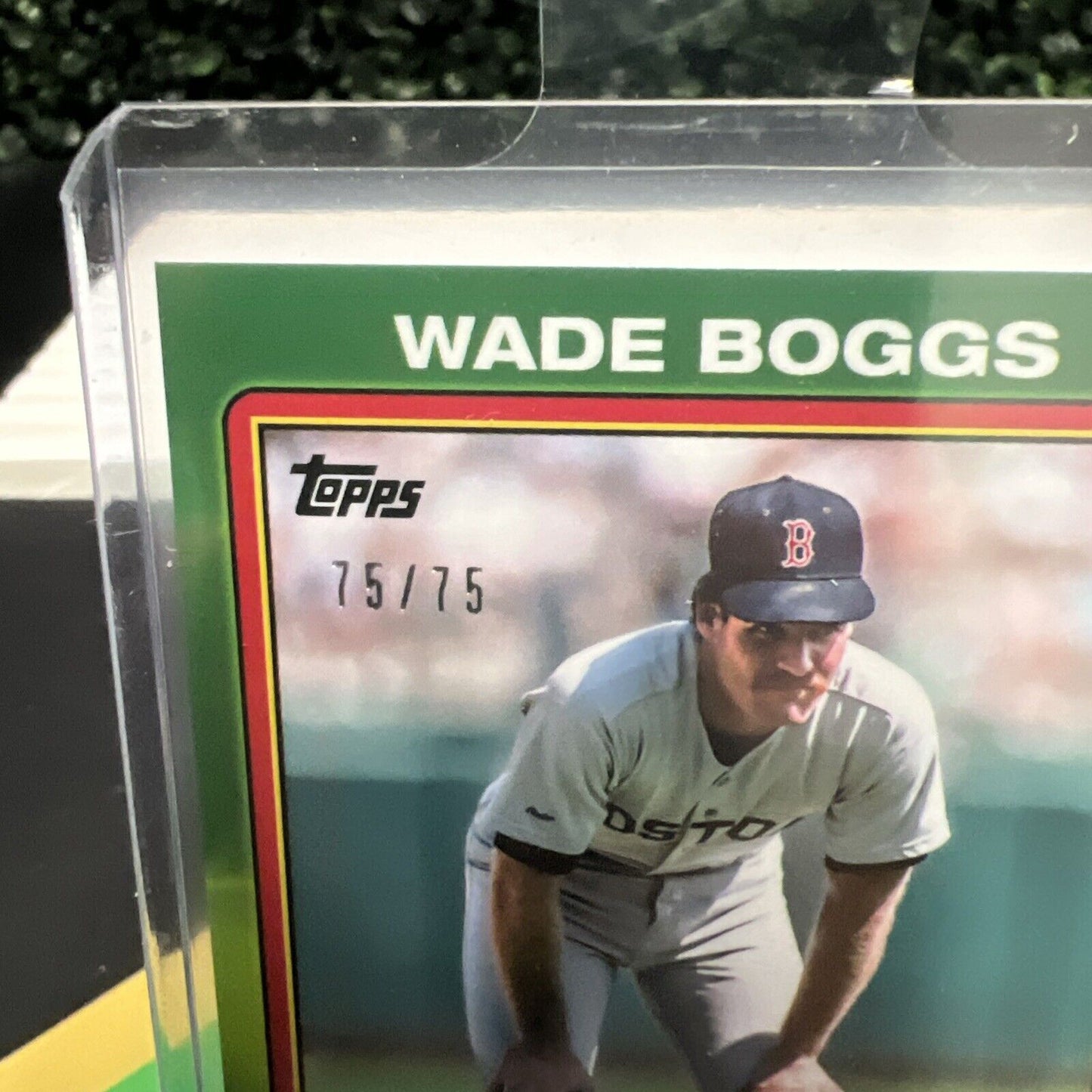 Wade Boggs 2024 Topps x Chris Berman Boomers Baseball #21 Green 75/75