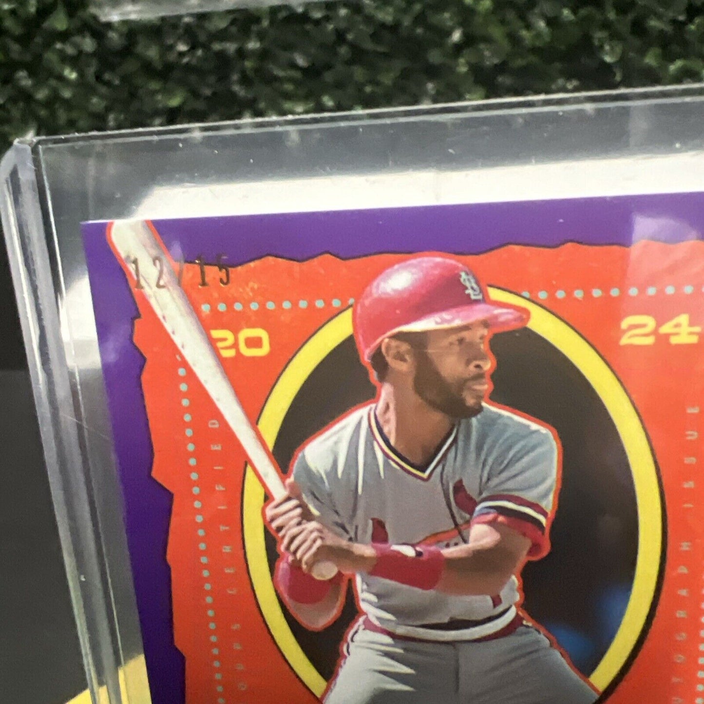 OZZIE SMITH 2024 Topps Brooklyn Auto 12/15 Purple Parallel #AC-OS