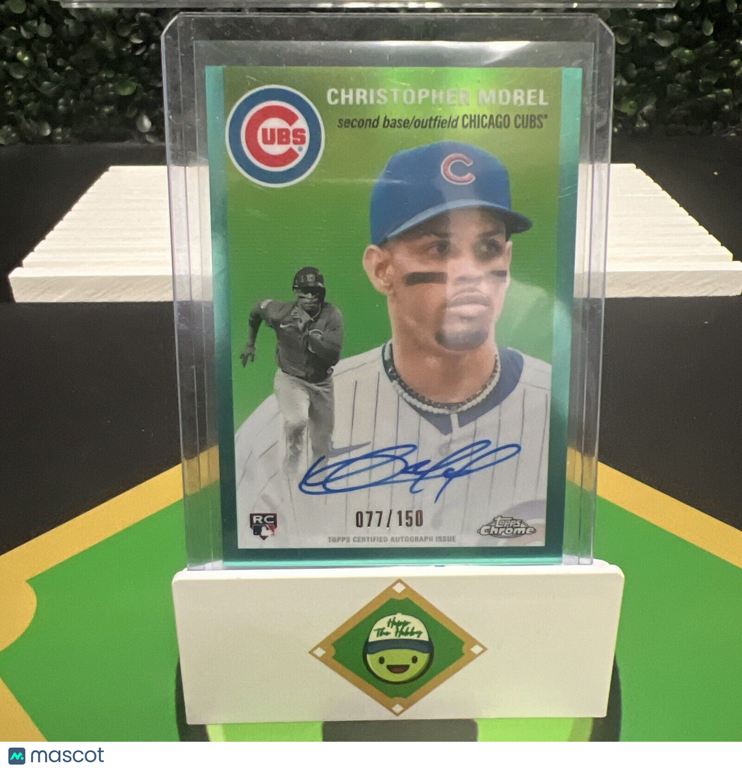 CHRISTOPHER MOREL 2023 TOPPS CHROME PLATINUM AQUA REFRACTOR RC AUTO /150 CPA-CMO