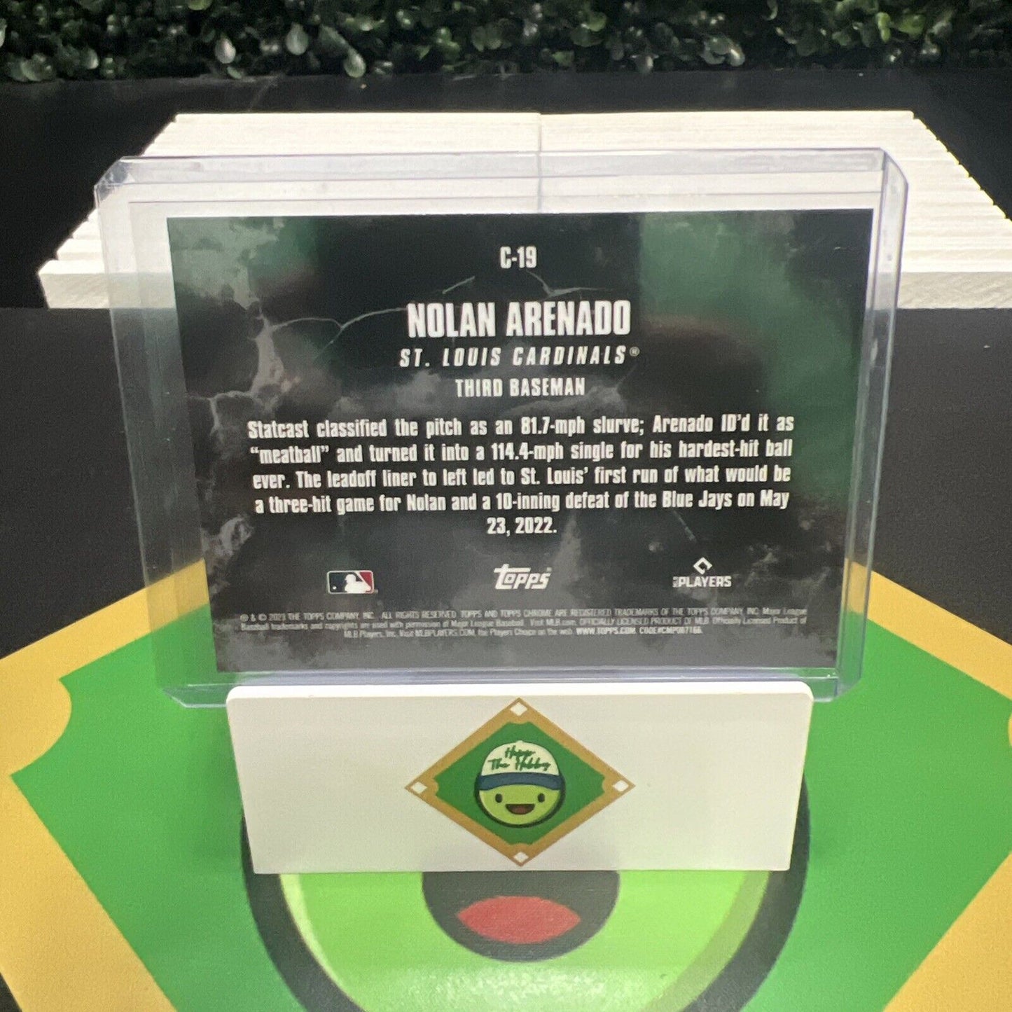 Nolan Arenado 2023 Topps Chrome Update #C-19 Crushed Insert Case Hit SSP