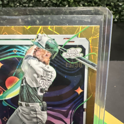 Nolan Jones  - 2024 Topps Chrome Cosmic Gold Interstellar /50 - Colorado Rockies