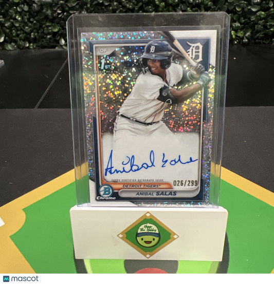 Anibal Salas 2024 Bowman Chrome #CPA-ASA Autographs Speckle Refractor #/299