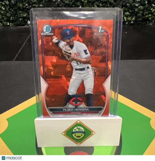 YILBER HERRERA 2023 Bowman Chrome Sapphire Orange 22/50 1st Bowman Twins RC