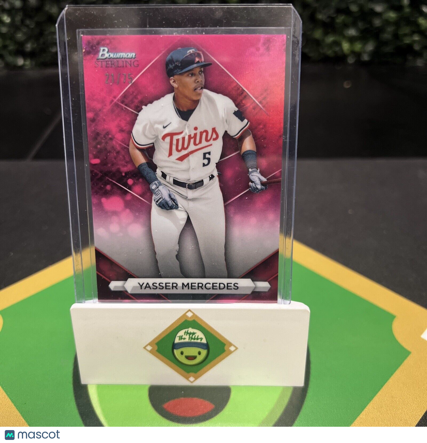 Yasser Mercedes 2023 Bowman Sterling Magenta Refractor #/75 Minnesota Twins
