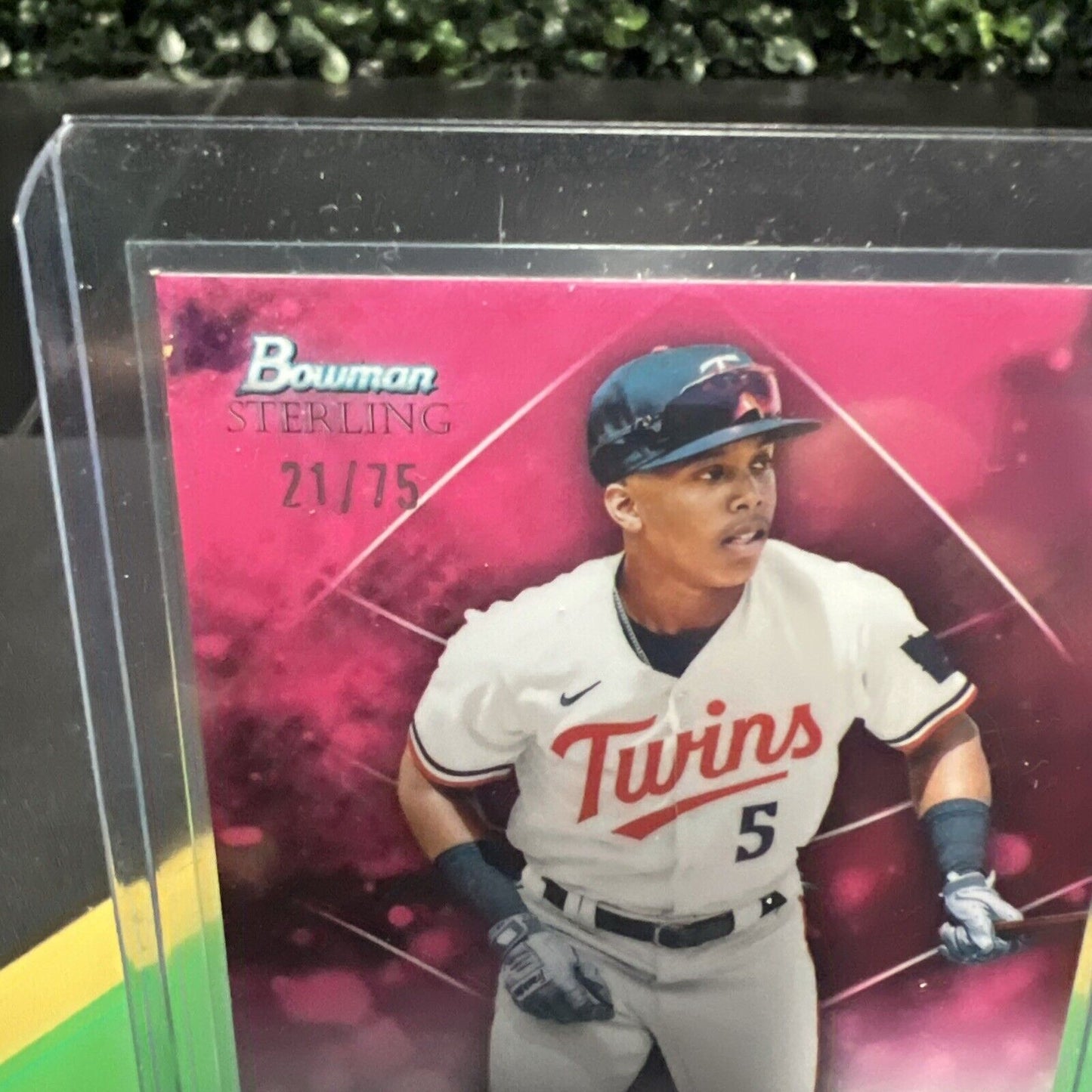 Yasser Mercedes 2023 Bowman Sterling Magenta Refractor #/75 Minnesota Twins