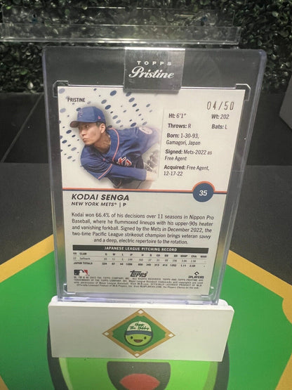 Kodai Senga 2023 Topps Pristine - Gold Refractor #35 /50 (RC)