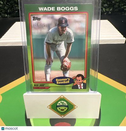 Wade Boggs 2024 Topps x Chris Berman Boomers Baseball #21 Green 75/75