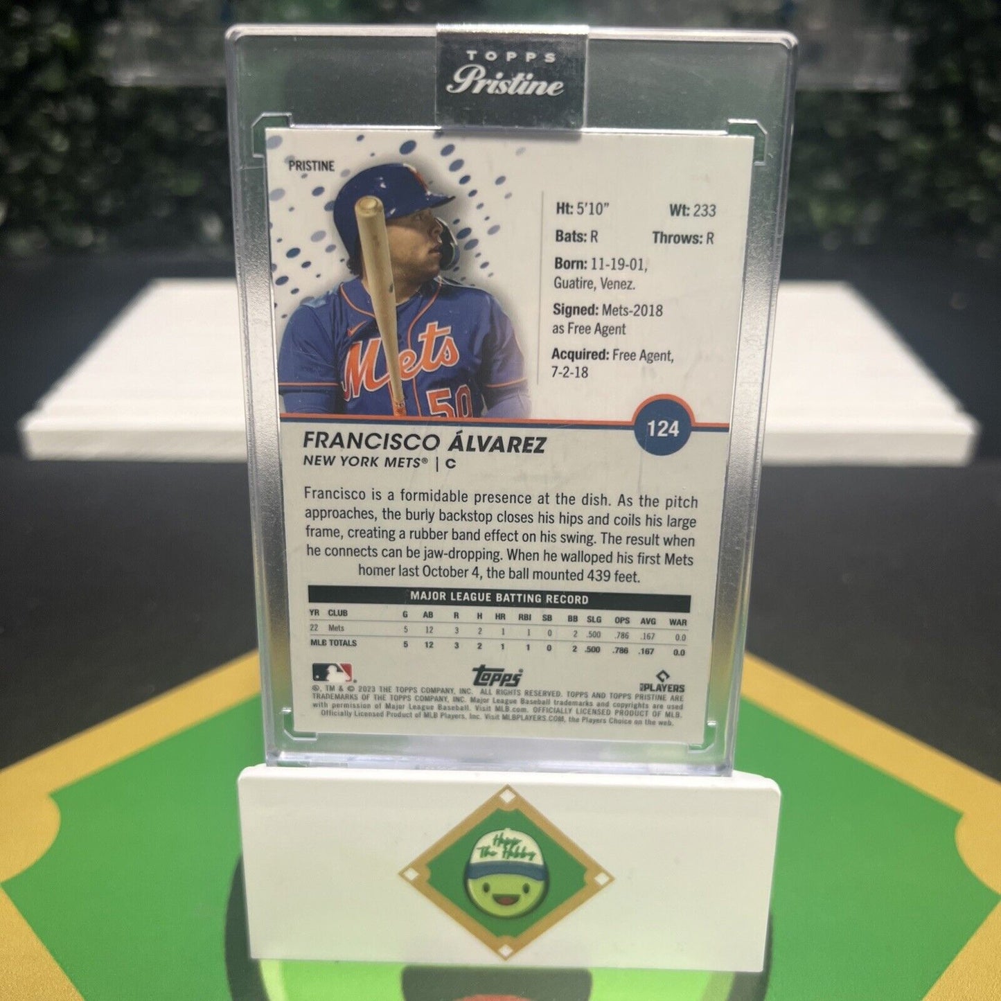 FRANCISCO ALVAREZ 2023 TOPPS PRISTINE PULSAR REFRACTOR RC ENCASED # 124 ROOKIE!