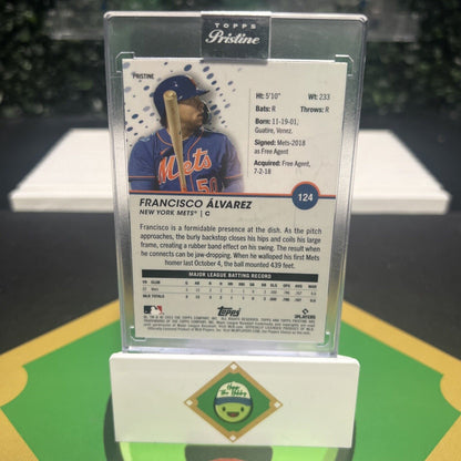 FRANCISCO ALVAREZ 2023 TOPPS PRISTINE PULSAR REFRACTOR RC ENCASED # 124 ROOKIE!
