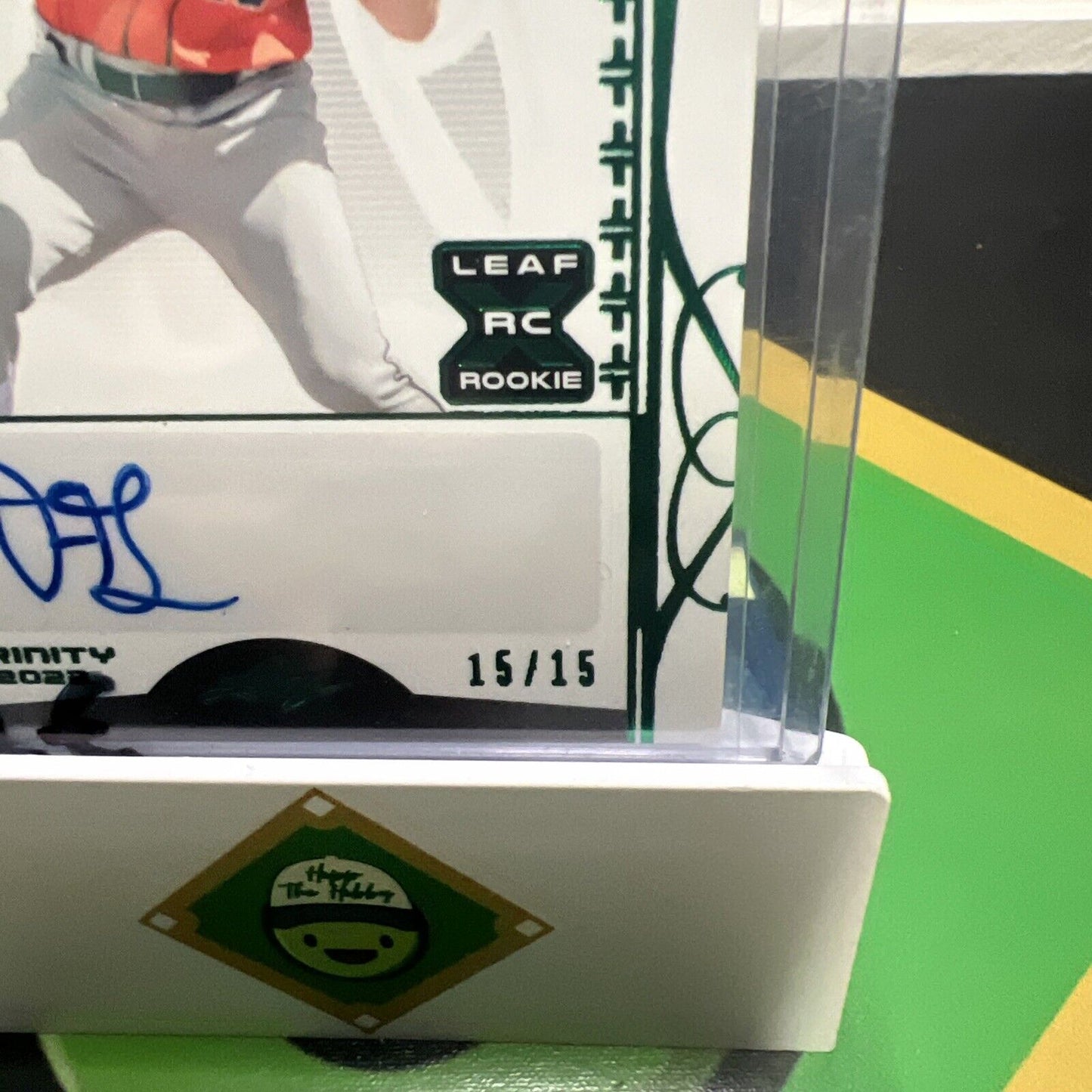 Drew Gilbert 2022 Leaf Trinity Baseball EMERALD SPECTRUM ROOKIE AUTO #/15