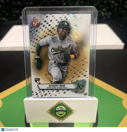 ESTEURY RUIZ TOPPS PRISTINE GOLD REFRACTOR 6/50 RC A'S #73