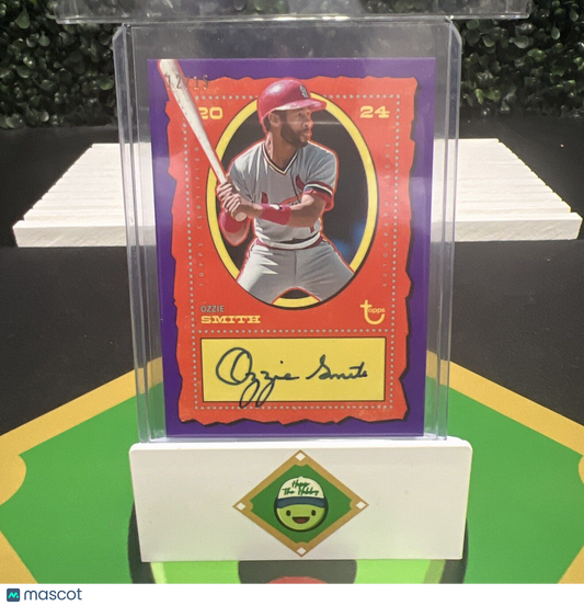 OZZIE SMITH 2024 Topps Brooklyn Auto 12/15 Purple Parallel #AC-OS