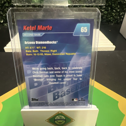 KETEL MARTE 2024 Topps x Chris Berman 12/25 Boomers Baseball #65