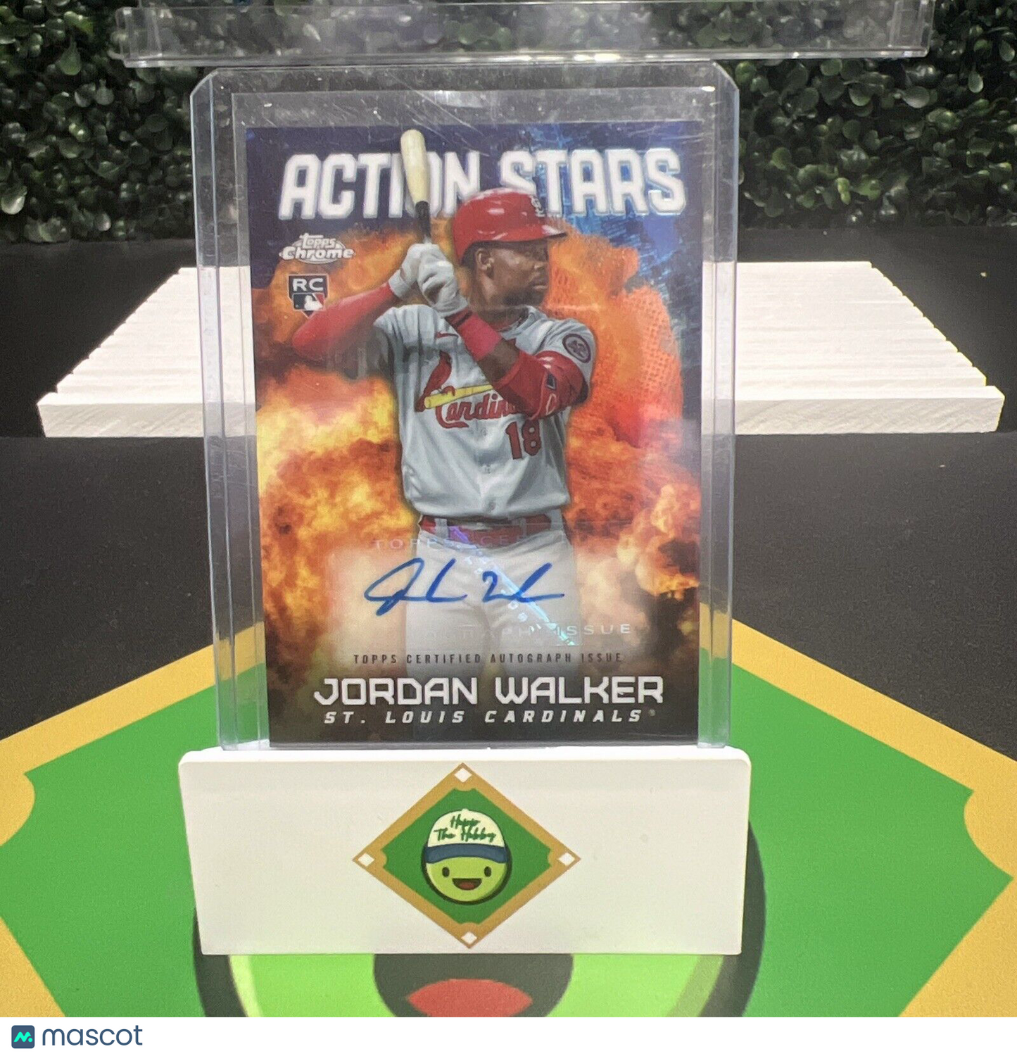 Jordan Walker 2023 Topps Update Action Stars Autographs ASCA-JW Rookie Auto 6/25