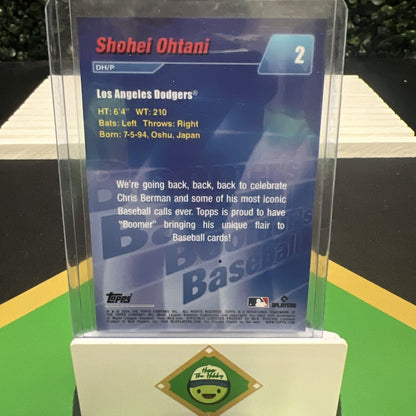 Shohei "My Oh My" Ohtani 2024 Topps x Chris Berman #2 Nickname Variation Dodgers